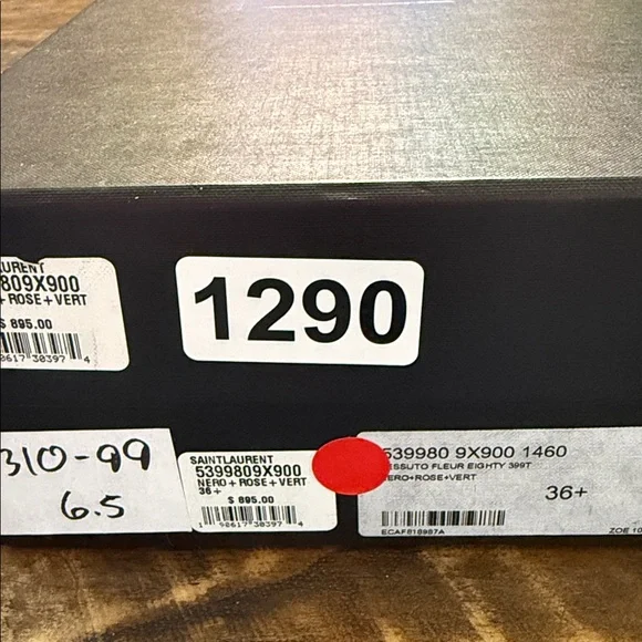 Saint Laurent Zoe Floral Print Fabric Pointed Toe Pumps EU 36.5 US 6.5 - Picture 14 of 14